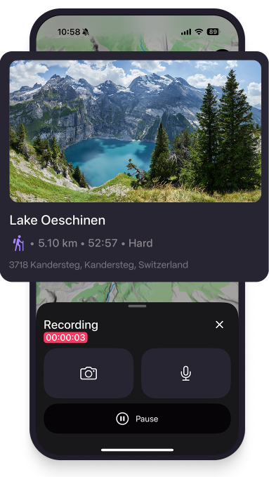 mobile device showing the feature