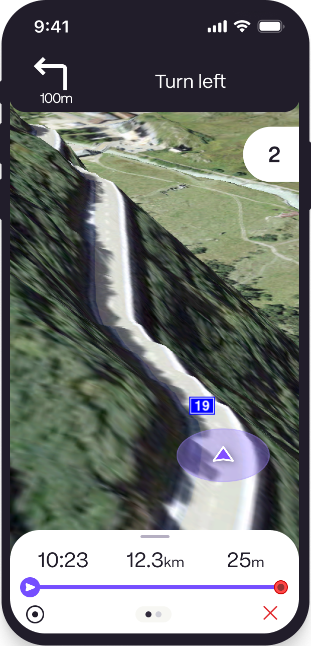 mobile device showing the feature